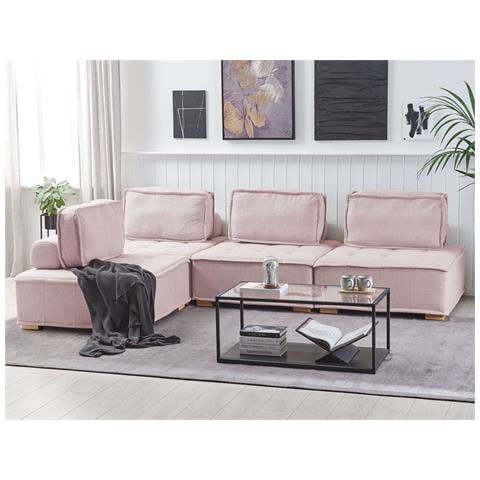 4 Posti Tibro Tessuto Rosa Lato Destro - Foto 1