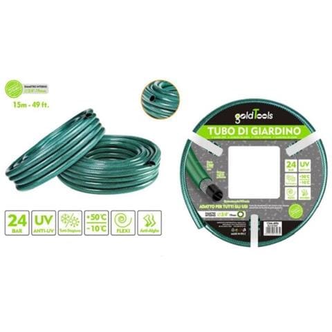 Trade Shop - Tubo Irrigazione Annaffia Giardino Piante Lava Pompa 15 Mt 49ft. Ø3/4-19mm 57507 - Foto 1