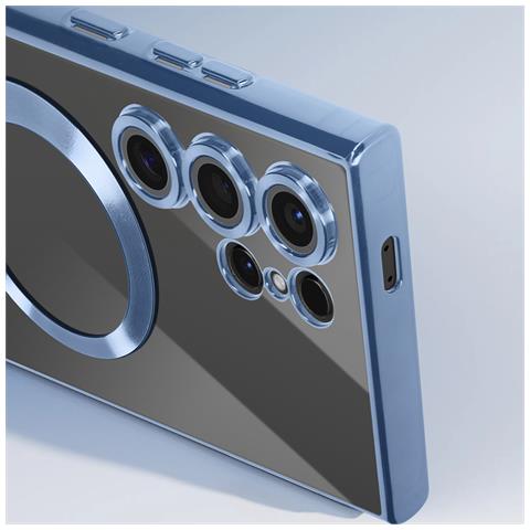 Cover Magsafe Per Samsung S24 Ultra In Silicone Bordo Cromato - Foto 5