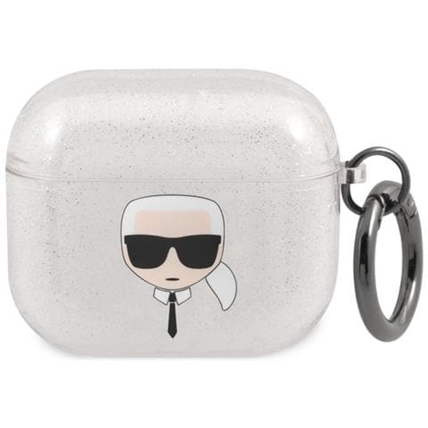 Cover Per Airpods 3 Glitter Chic In Tpu Alta Qualità, Bianco - Foto 1
