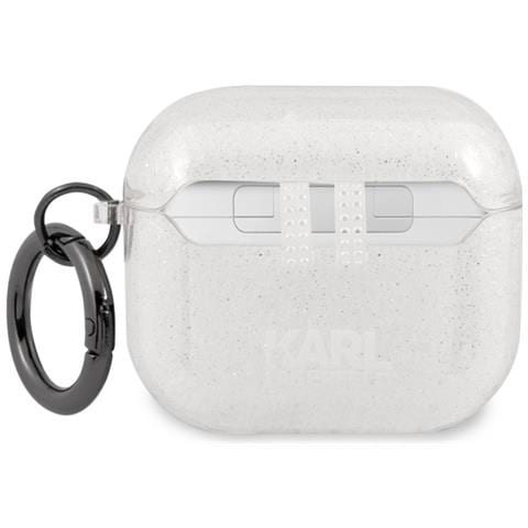 Cover Per Airpods 3 Glitter Chic In Tpu Alta Qualità, Bianco - Foto 2