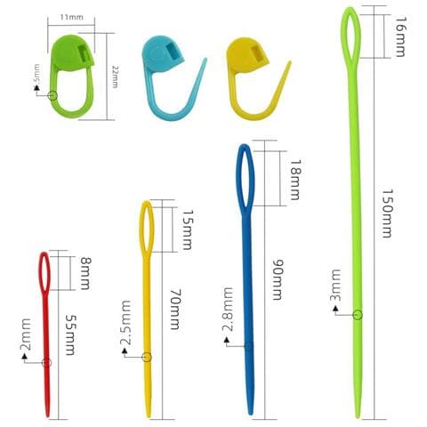 Aghi Smussati Con Cruna Grande In Plastica (confezione Da 50) Xl - Foto 2
