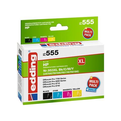 EDD-555 cartuccia d'inchiostro 4 pz Compatibile Resa elevata (XL) Nero, Ciano, Magenta, Giallo - Foto 1