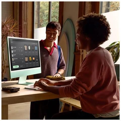 iMac Display Retina 24" 4,5K Chip M4 CPU 10 core GPU 10 core Ram 16GB SSD 256GB Colore Blu - Foto 4