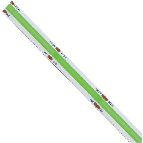 Striscia Led Cob Monocolore Da 15w /mt 24v - Bobina Da 5m - Verde - Foto 1