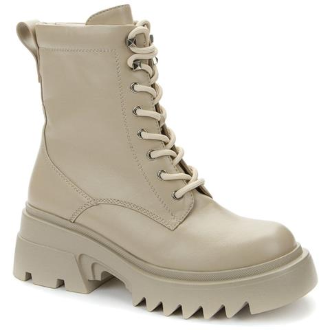 Beige Casual Closed Booties Stivaletti Sintetico E Tessile Scarpe Donna Beige Eu 36, 938045/05-02 - Foto 1