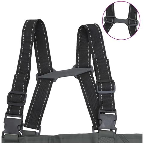 Wader con Stivali e Cintura Verde Scuro Taglia 39 - Foto 10