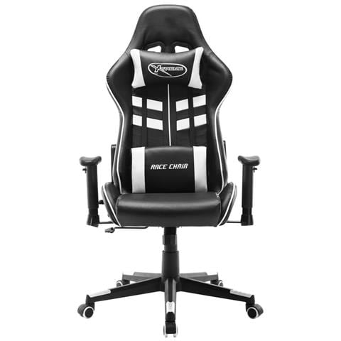 Lusso Casadino - Sedia Da Gaming Nera E Bianca In Similpelle - Foto 1