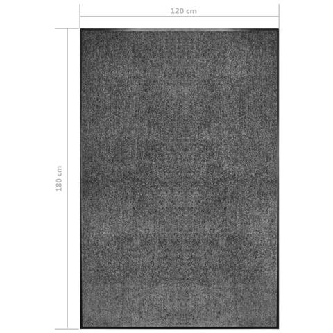 Lusso Casadino -  Zerbino Lavabile Antracite 120x180 Cm - Foto 6