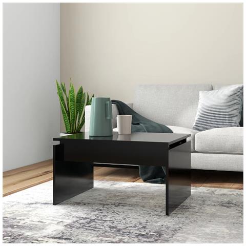 Lusso Casadino -  Tavolino Da Salotto Nero 68x50x38 Cm Legno Multistrato - Foto 7