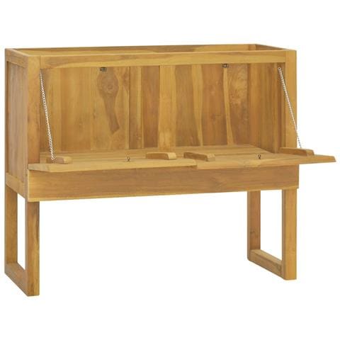 Mobile Da Bagno 90x40x75,5 Cm In Legno Massello Di Teak - Foto 1