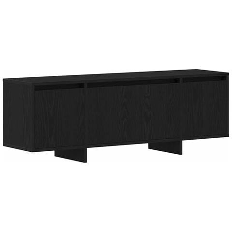 Mobile TV  Nero Rovere 120x30x40,5 cm in legno ingegnerizzato - Foto 1