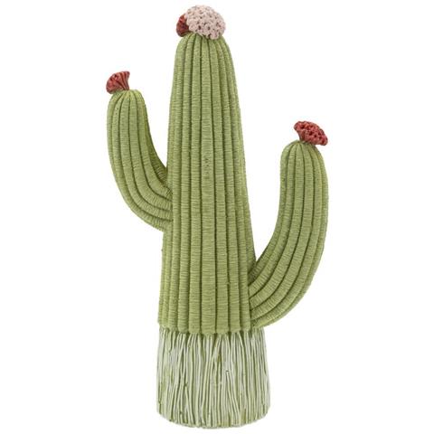 Scultura Cactus 1 - Multicolore - Poliresina - 13x7x25 Cm - Foto 1