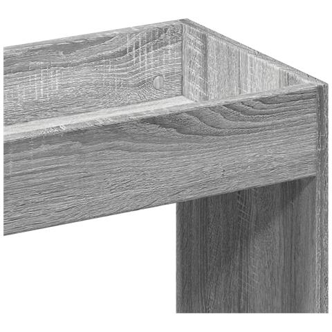 Credenza Grigio Sonoma 92x33x180 cm in Legno Multistrato - Foto 9