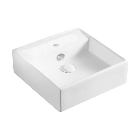 Lavabo Appoggio 38x38 Cm La41 Bianco - Foto 1