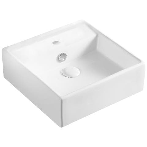 Lavabo Appoggio 38x38 Cm La41 Bianco - Foto 2