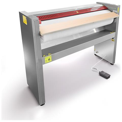 Stiratrice a Rullo Professionale MG06 M Mangano da Stiro Biancheria Piana Federe Lenzuola Copriletti Asciugamani Tende Tovaglie Tovaglioli Rullo 120x25 cm Elettronica Efficienza A++ Garanzia 5 Anni - Foto 2