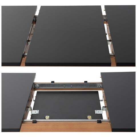 Tavolo Allungabile 120/160cm Helga E 4 Sedie Nora Nero - Foto 6