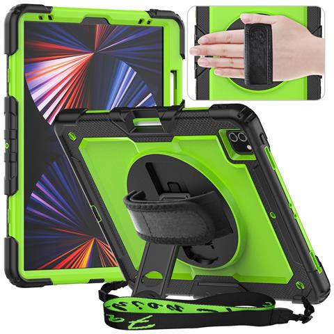 Custodia Per Ipad Pro 5/4 12.9"" Con Supporto E Tracolla Verde - Foto 1