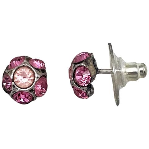 Confezione Di Orecchini In Argento 10µ E Cristallo Sw Rosa Assortiti - Foto 4