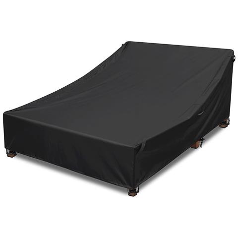 Copertura Nera Per Lettino Doppio In Tessuto Oxford 420d - 208x145x81 Cm - Foto 1