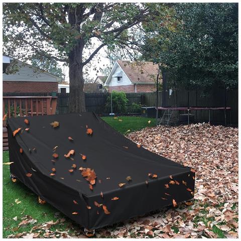 Copertura Nera Per Lettino Doppio In Tessuto Oxford 420d - 208x145x81 Cm - Foto 5