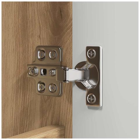 Mobiletto per specchio da bagno con porta Rovere artigianale - Foto 9