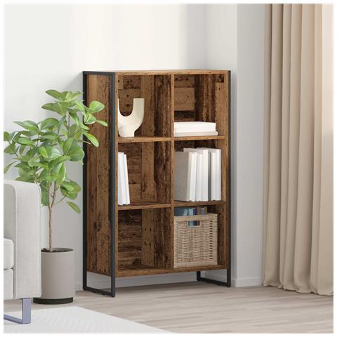 Armadio per Libri Legno vecchio 99.5 x 30 x 108.5 cm - Foto 2