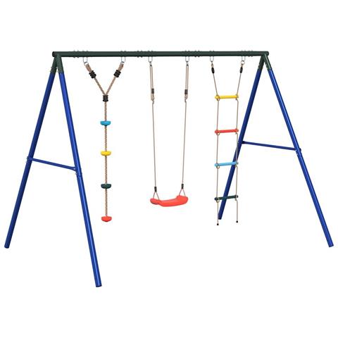 Set Gioco da Esterno con Altalena Scala e Altalena a Disco - Foto 1