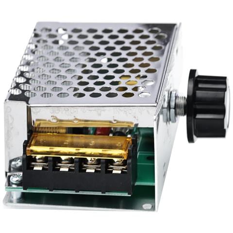 Regolatore Di Velocità Motore 230v Ac 4000w - Potenziometro Preciso, Fusibile Di Sicurezza | Raffreddamento Attivo, Triac Bta24-600b | Per Motori, Ventilatori, Pompe - Foto 2