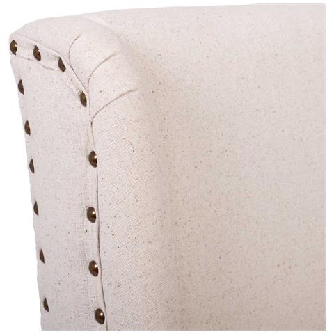 Sgabello Imbottito In Legno E Beige 48x58x67/104h - Foto 8