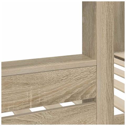 Letto a Castello per Bambini Rovere Sonoma 90 x 200 cm - Foto 9