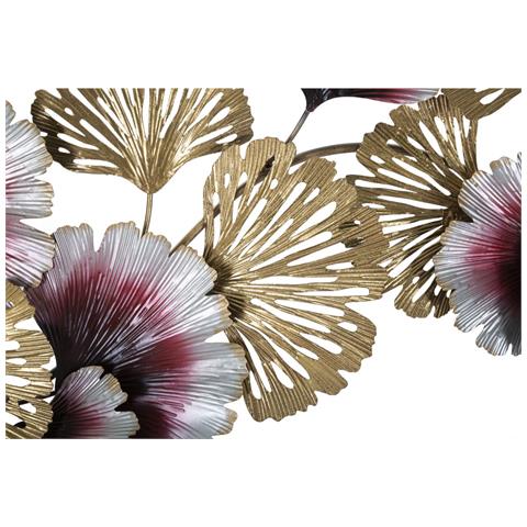 Decorazione In Metallo 3d Fiori 15-multicolore-metallo-130x5,5x54 Cm - Foto 2