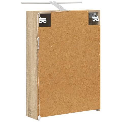 Mobiletto per specchio da bagno Rovere Sonoma 50 x 14,5 x 70 cm - Foto 9
