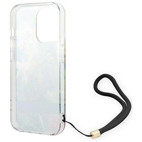 Guess Guohcp14xhflsb Iphone 14 Pro Max 6,7 Blu / Blu Custodia Con Cinturino Floreale - Foto 6