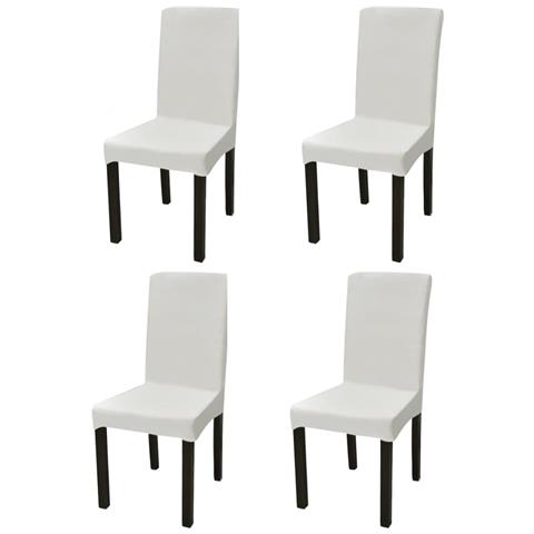 Fodera Elastica Per Sedie 4 Pz. Crema - Foto 1