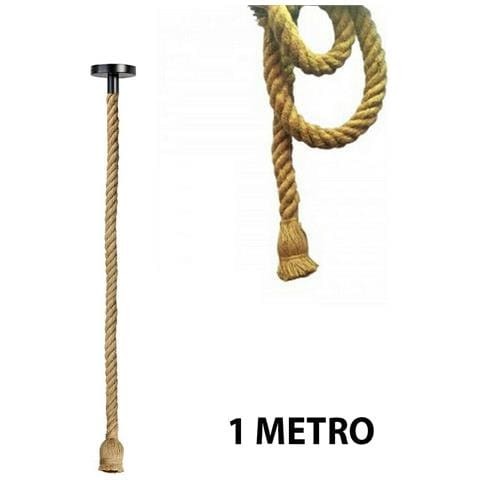 Portalampada Lampadario Sospensione Soffitto Pendente Corda E27 Vintage 1 Mt - Foto 7