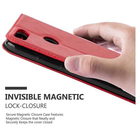 Cadorabo Custodia Compatibile Con Xiaomi Mi A1 / Mi 5x In Rosso Mela - Coperchio Protettiva Con Chiusura Magnetica, Funzione Stand E Tasca Per Le Carte - Foto 2