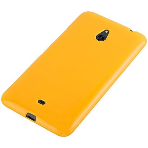 Custodia Compatibile Con Nokia Lumia 1320 In Jelly Giallo - Coperchio Protettivo In Silicone Tpu Flessibile - Foto 2