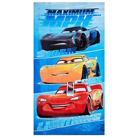 140X70 100%PL CA071 Generico Telo Mare Cars Disney Pixar Saetta McQueen Asciugamano in MICROCOTONE CM 