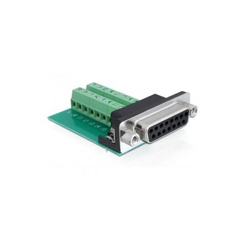 65274 Sub-D 15 pin Gameport 16 pin Terminal block Verde cavo di interfaccia e adattatore - Foto 1