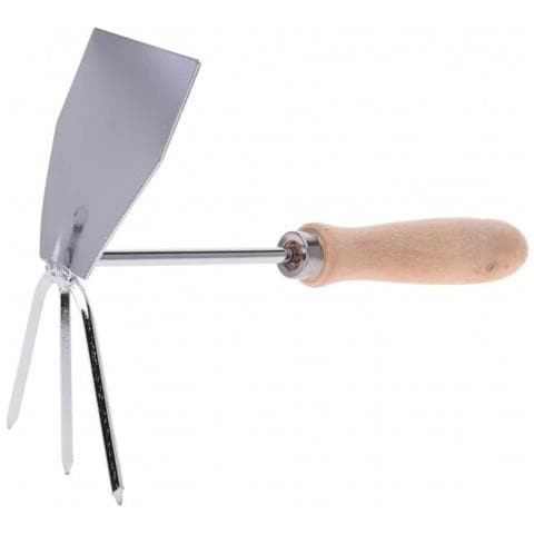 Doppia Zappa Acciaio / legno Argento / marrone - Foto 1