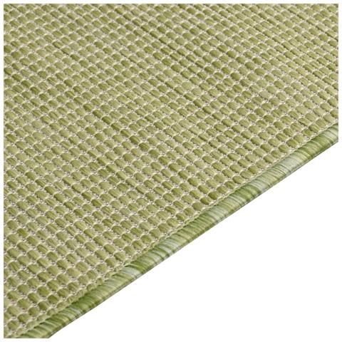 Tappeto Da Esterni A Tessitura Piatta 200x280 Cm Verde - Foto 6