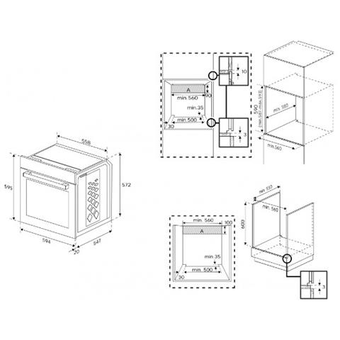 Forno Elettrico da Incasso b300 BBIM12300X Capacità 72 L Multifunzione Ventilato Pulizia a Vapore Potenza 2500 W Colore Acciaio Inossidabile - Foto 9