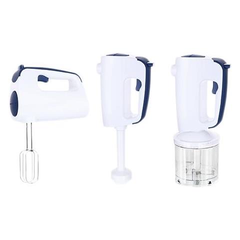 HMS-113257.2 Handmixer-Set mit revolutionärem 1-Finger-Speed-Control, Weiß /Blau - Foto 6