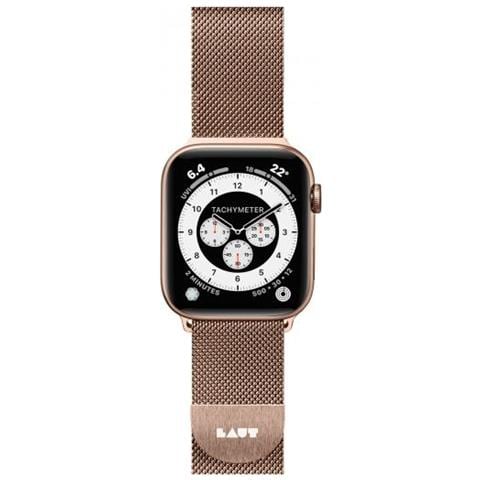Cinturino Per Apple Watch Con Anello In Acciaio 38/40/41 Mm - Oro - Foto 1