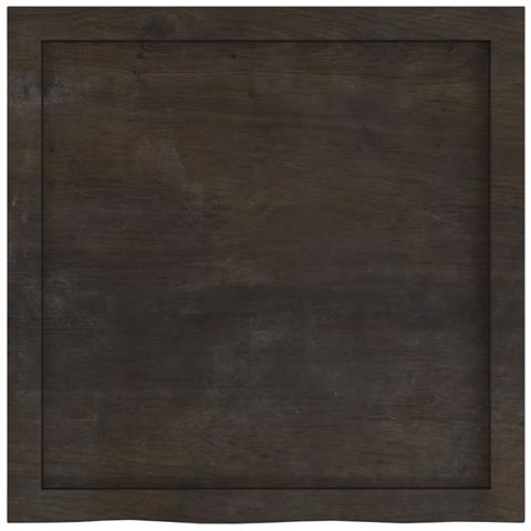 Piano Bagno Marrone Scuro 60x60x (2-4) cm Legno Massello Trattato - Foto 9