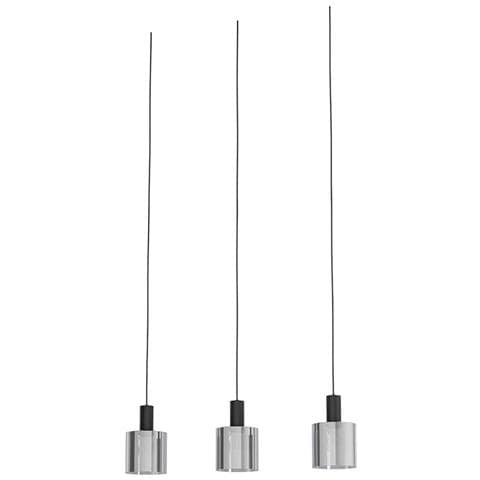 Lampadario Moderno Gorosiba 3 Luci Acciaio Nero - Foto 1