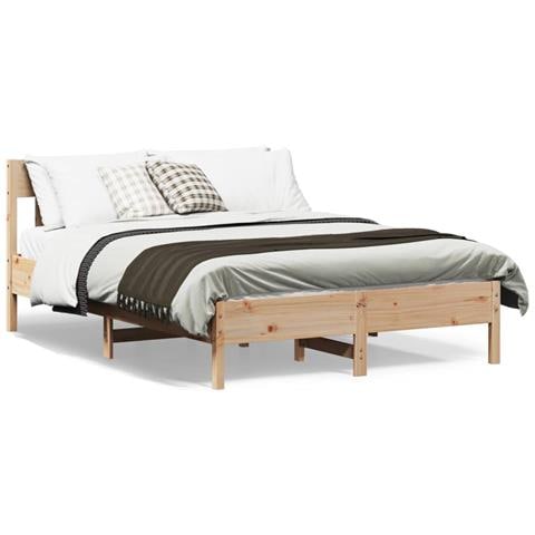 Giroletto Con Testiera 120x190 Cm In Legno Massello Di Pino - Foto 1