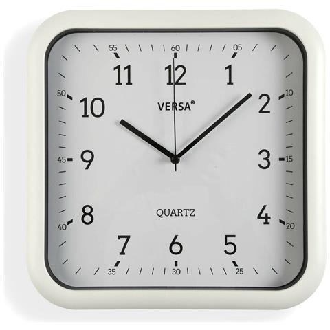 Orologio Da Parete Bianco Plastica Quarzo 3,5 X 28,5 X 29,5 Cm - Foto 1